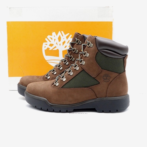 NEW Men's Timberland 6-Inch Waterproof Field Boots TB-0A18AH-D47 Dark Brown